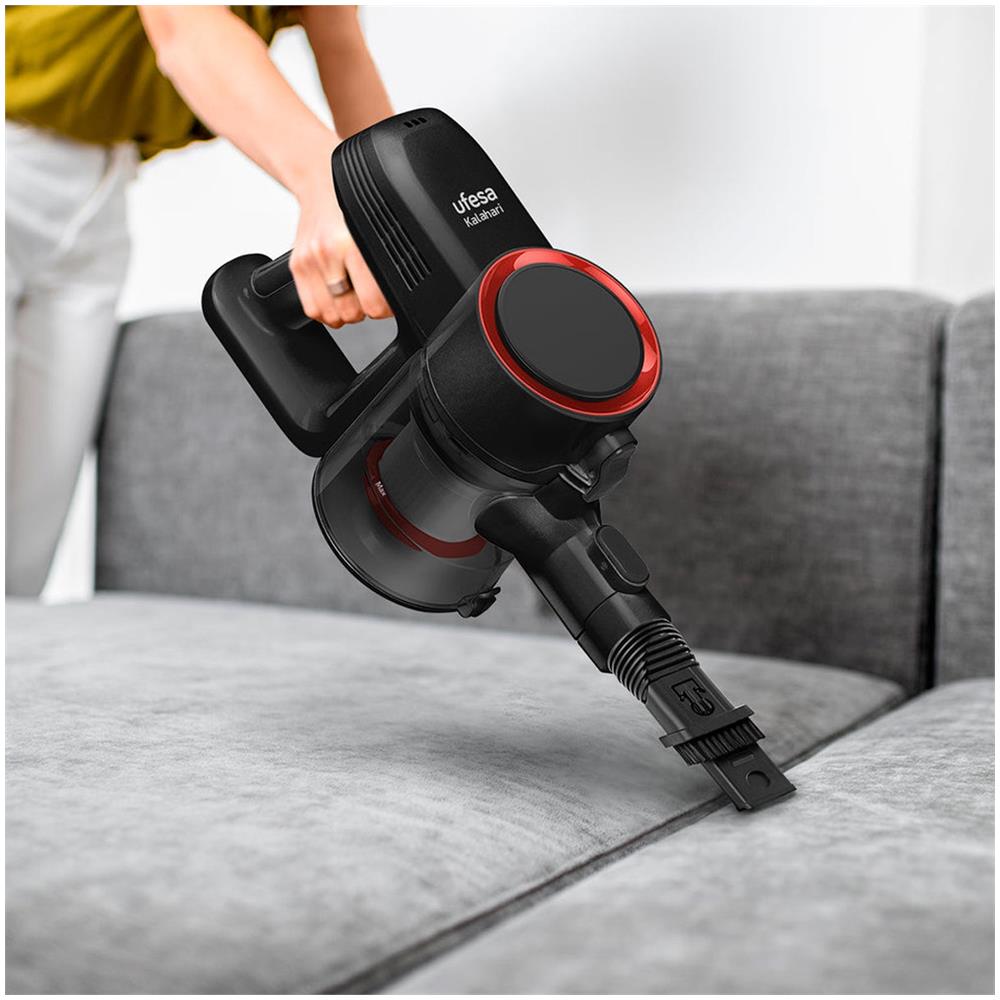 Scopa Elettrica senza Sacco Capacità 0.8 L Colore Rosso /Nero - Foto 2