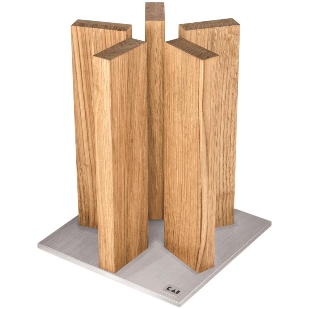 Ceppo Stonehenge Magnetico Per 10 Coltelli In Legno Di Quercia Di Kai - Foto 1