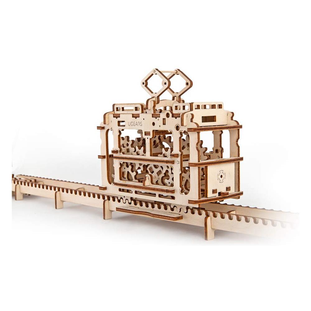 Puzzle in Legno 3D - Tram su Binari - 154 Pezzi - Foto 1