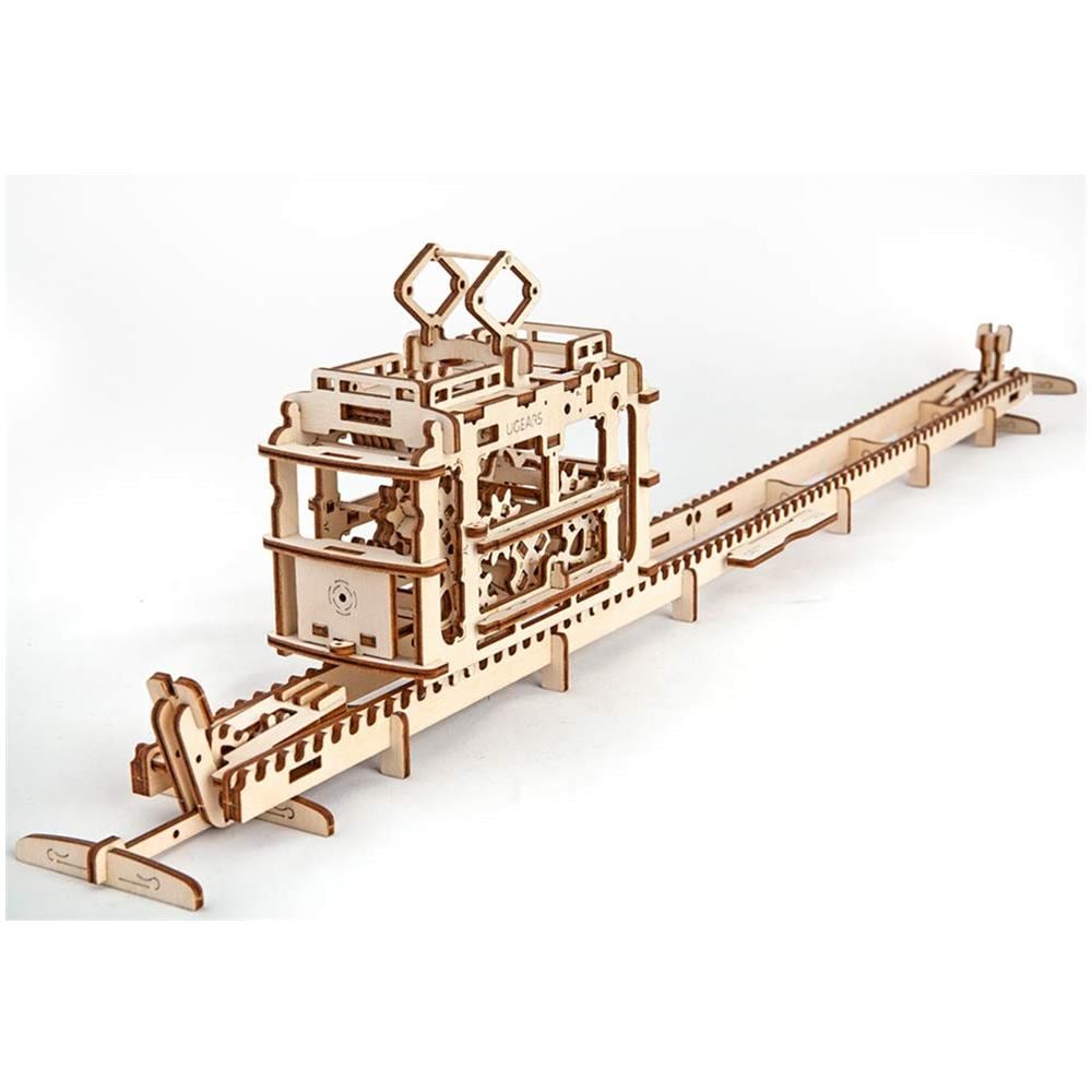 Puzzle in Legno 3D - Tram su Binari - 154 Pezzi - Foto 2