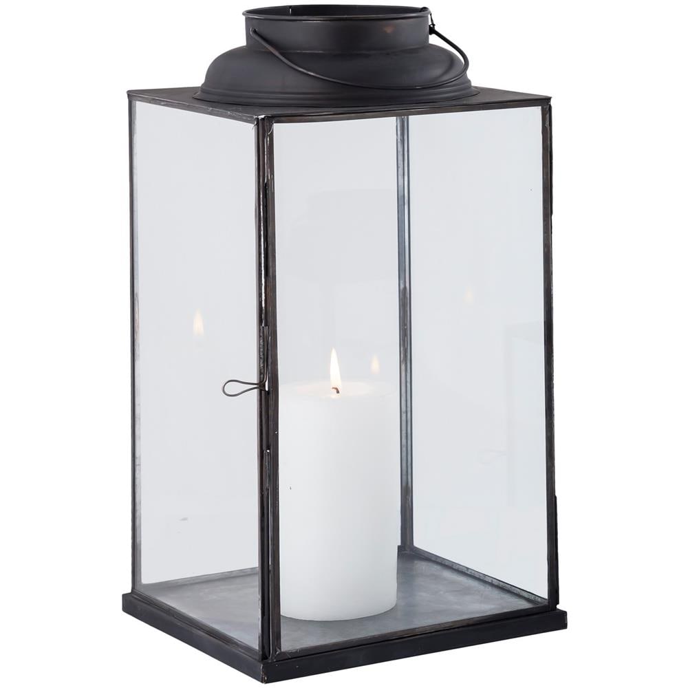 Caroline - Lanterna In Vetro E Acciaio - Foto 1