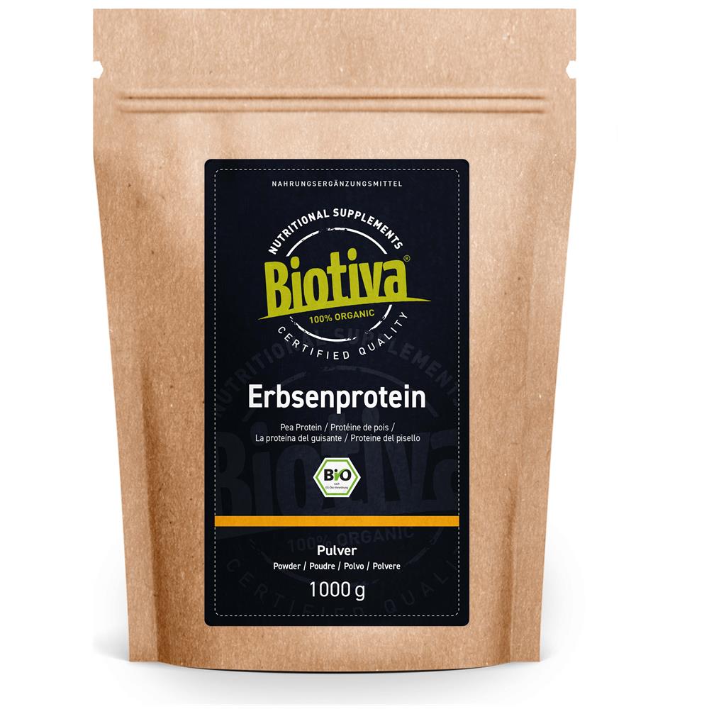 Proteine Di Pisello In Polvere Bio - 1kg - 83% Proteine - 100% Isolato Proteico Di Piselli - Senza Glutini - Foto 1