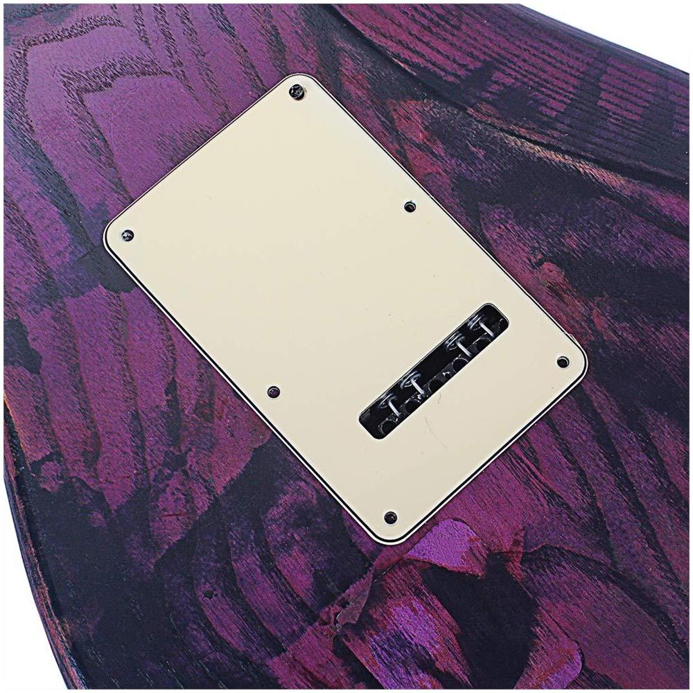 Sss 3-ply Pickguard Prewired Caricato Scratchplate Piastra Di Appoggio Con Alnico V Pickups Kit Per Strat St Chitarre Elettriche Parti Di Ricambio - Foto 4