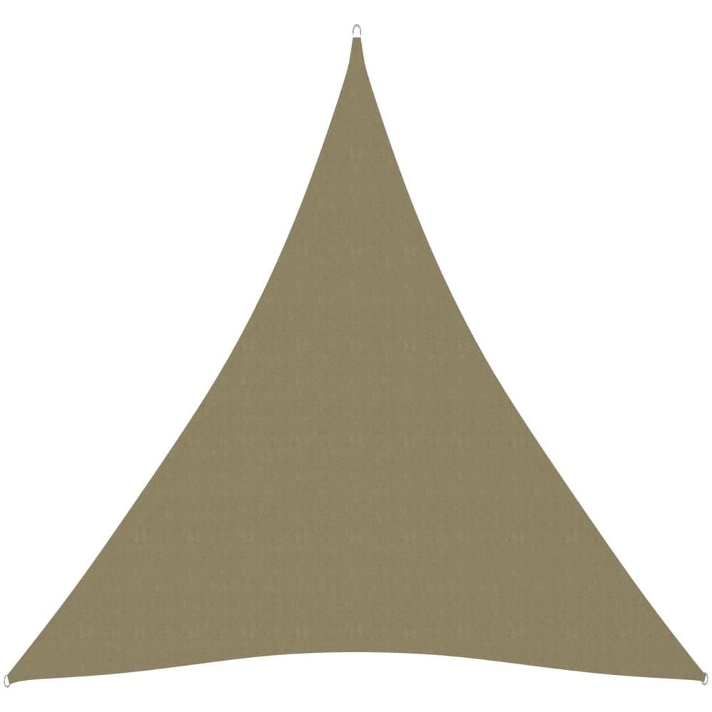Parasole a Vela Oxford Triangolare 4x5x5 m Beige - Foto 1