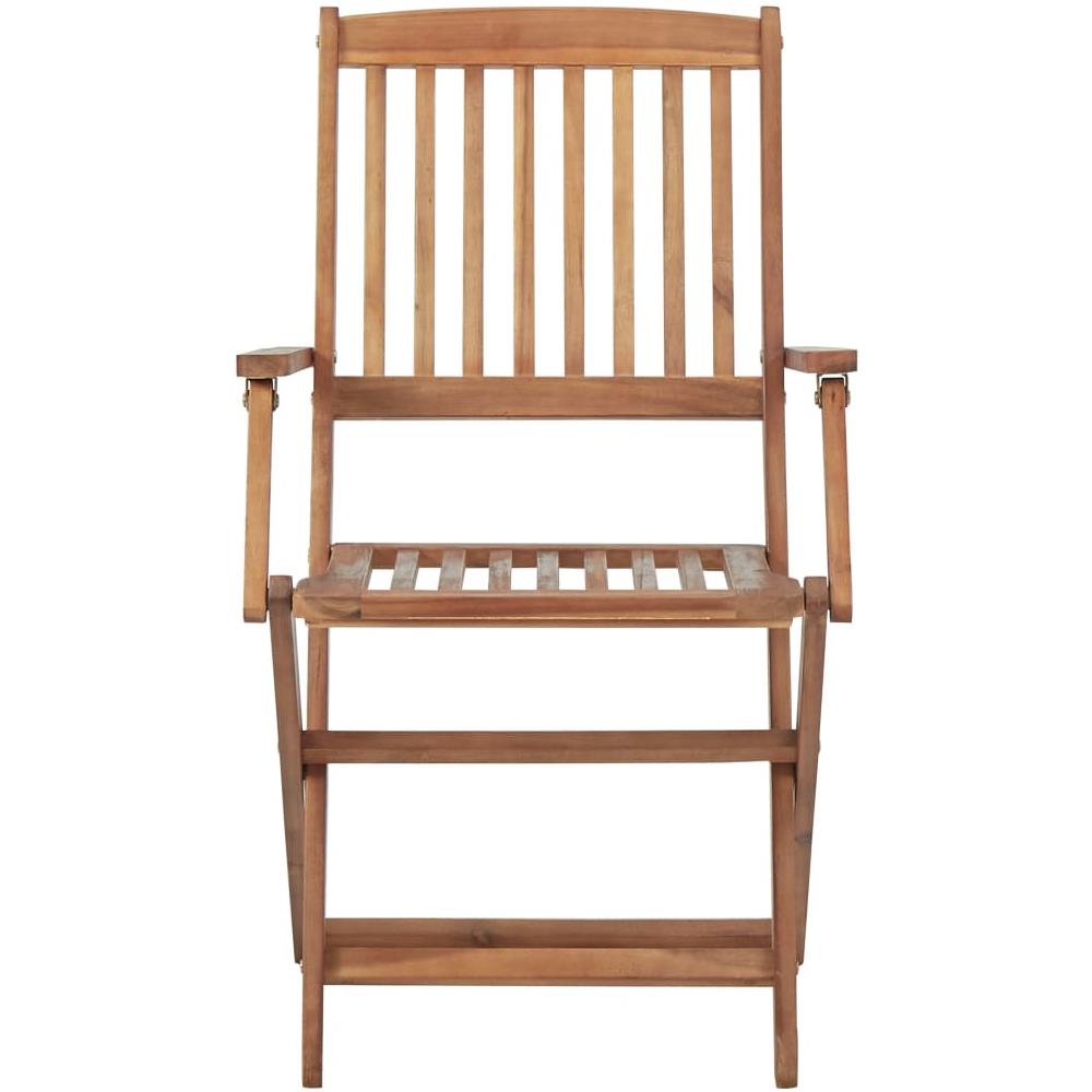 Sedie da Esterni Pieghevoli 8 pz in Legno Massello Acacia - Foto 2