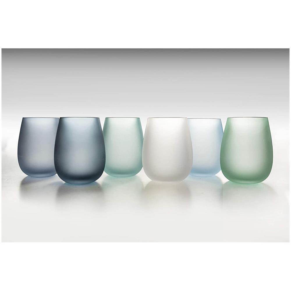 Set 6 Bicchieri Shades Of Blue Frosted - Foto 3