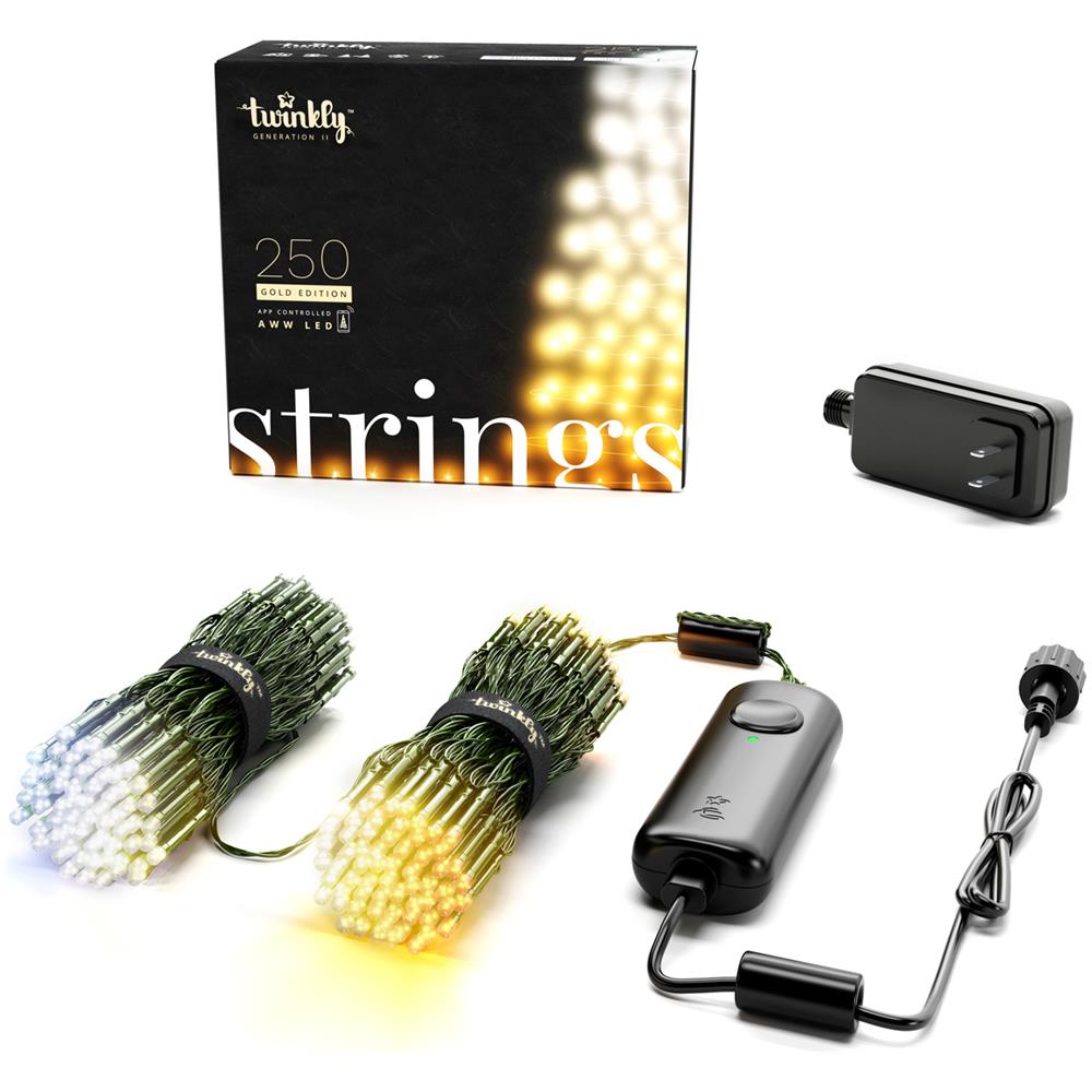Luci Di Natale 250 Led Strings Gold Edition Twinkly Multicolore - Foto 1