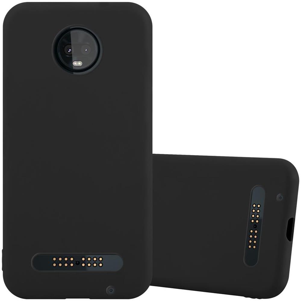 Custodia Compatibile Con Motorola Moto Z3 Play In Candy Nero - Coperchio Protettivo In Silicone Tpu Flessibile - Foto 1
