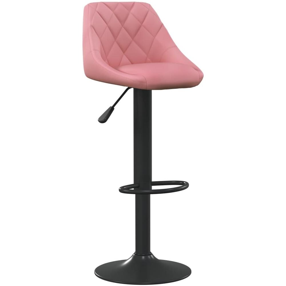 Sgabelli Da Bar 2 Pz Rosa In Velluto - Foto 3