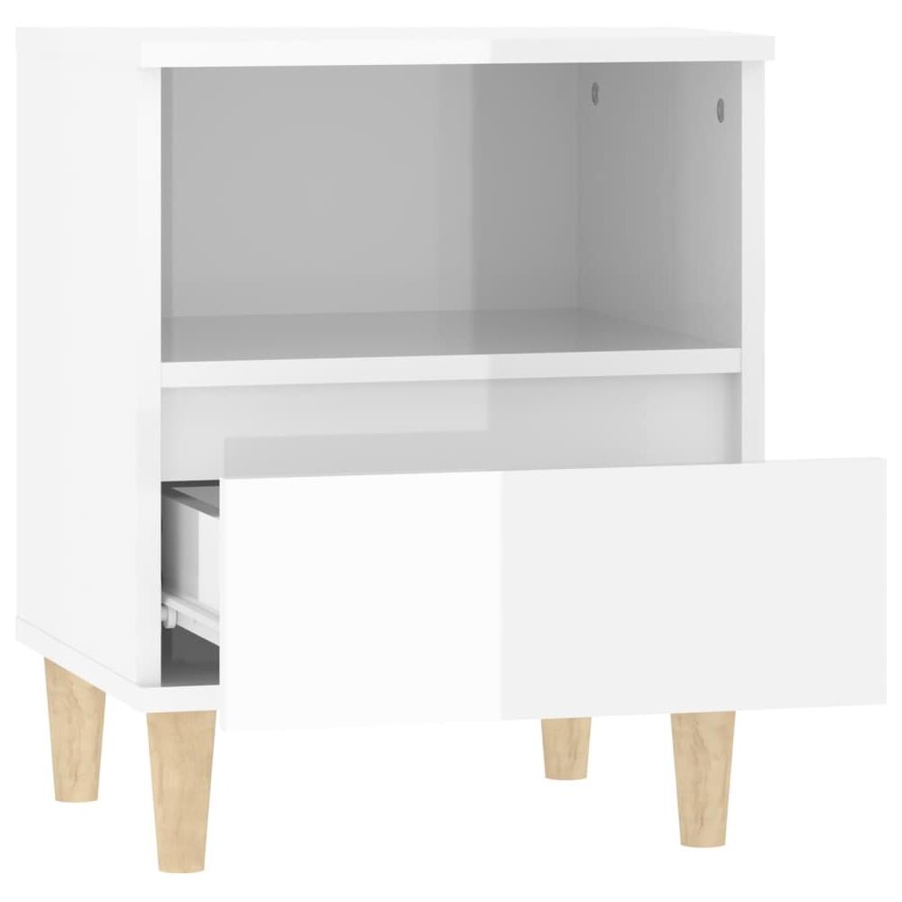 Comodini 2 Pz In Bianco Lucido 40x35x50 Cm - Foto 10