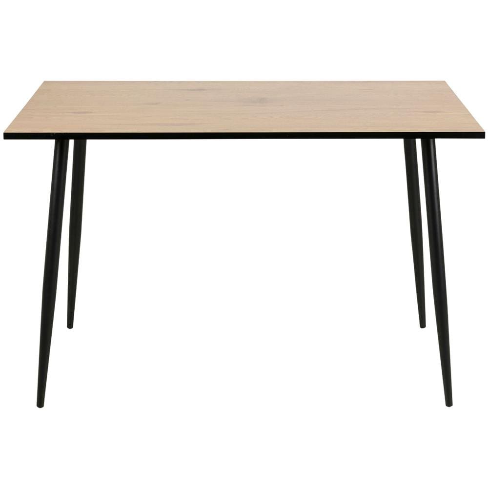 Mira Tavolo Da Pranzo 4 Persone Legno E Nero 120cm - Foto 2