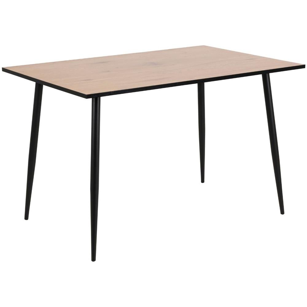 Mira Tavolo Da Pranzo 4 Persone Legno E Nero 120cm - Foto 1