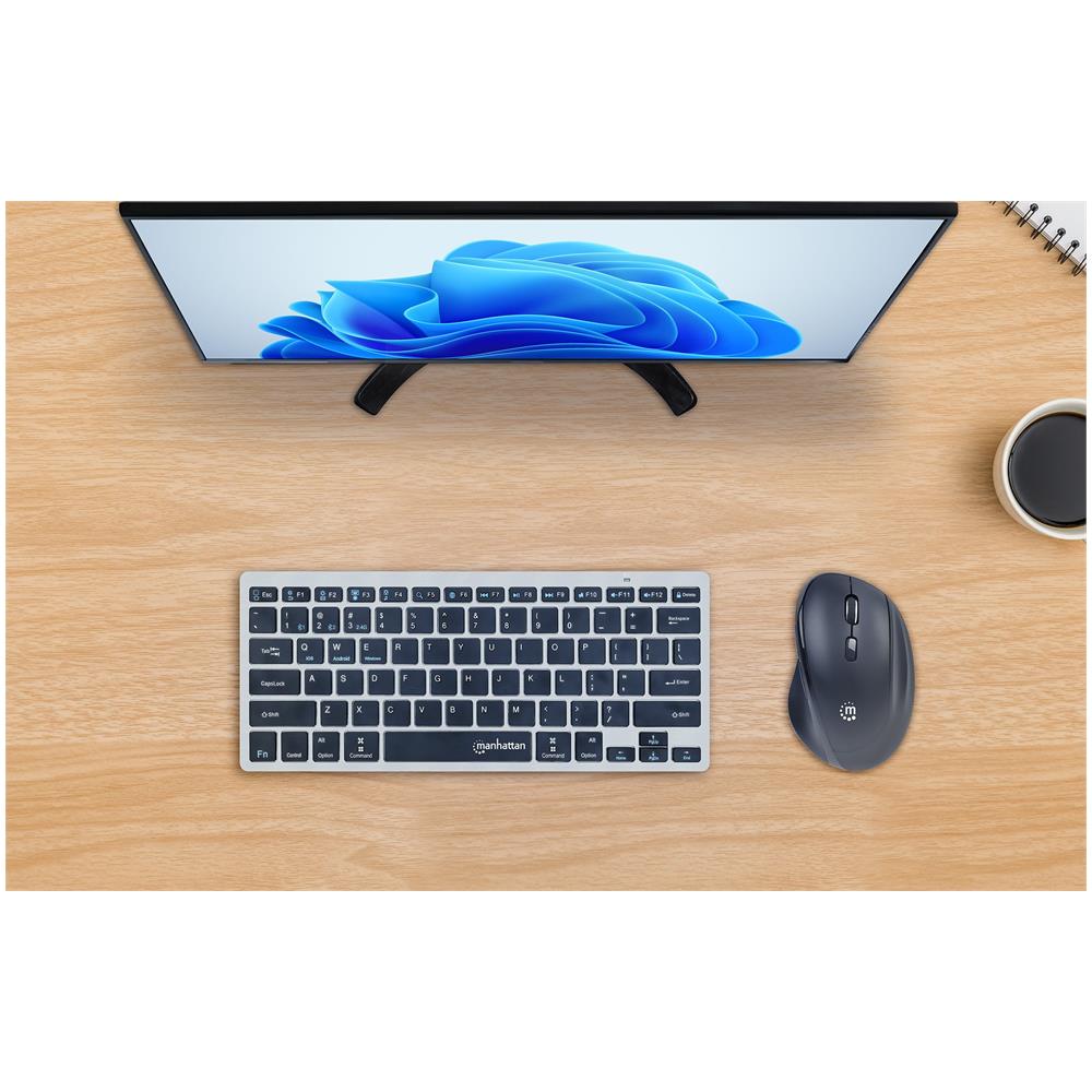 Tastiera e Mouse Wireless IM1600-WL-ERGO-UC per Ufficio Colore Nero - Foto 7