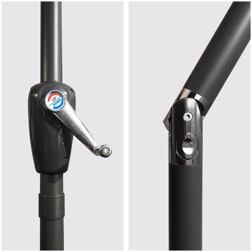 Hapunaombrello Diritto Rotondo 3,30m Diametro Fucsia - Foto 2