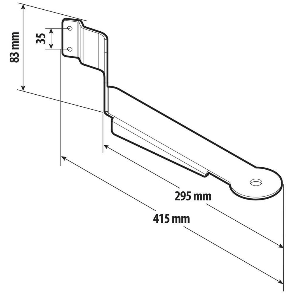 Staffa Per Antenna Cb - Compatibile Per Renault T (06/13>12/21) - Renault T High (06/13>12/21) - Foto 2