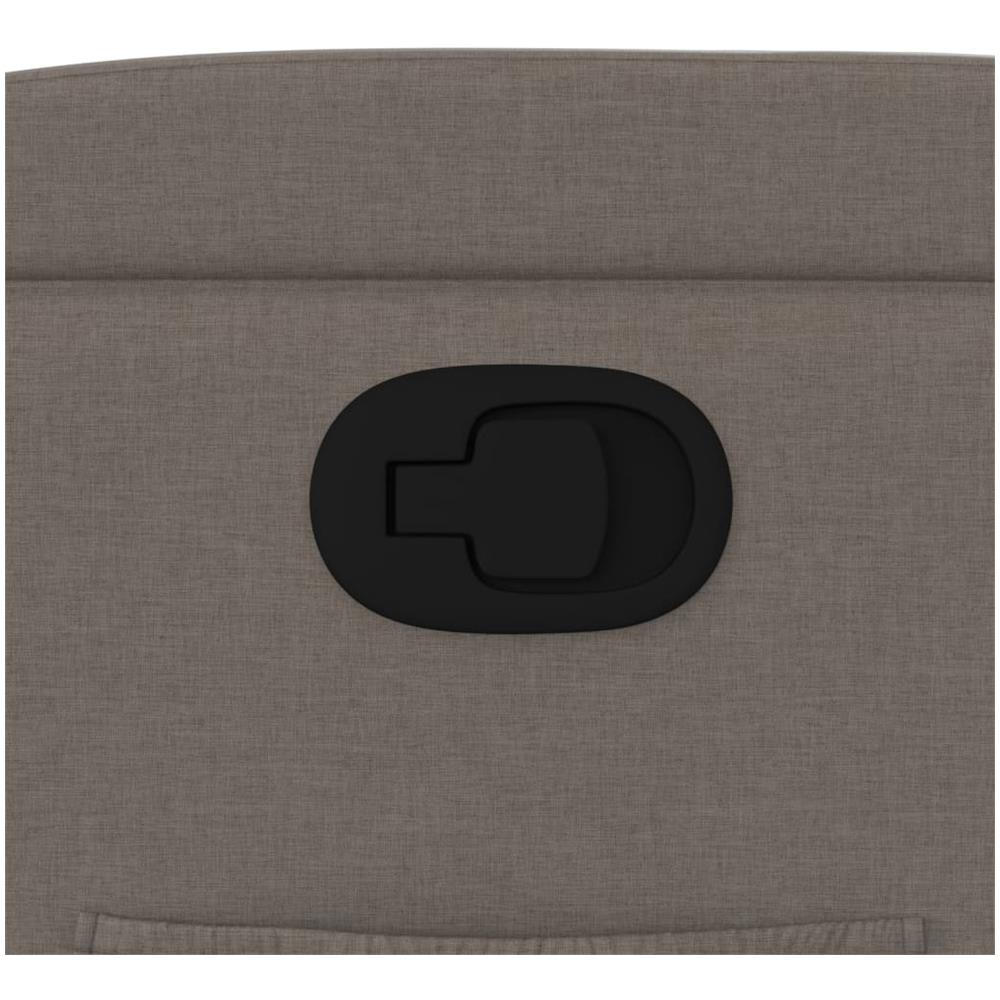 Poltrona Reclinabile In Tessuto Tortora - Foto 9