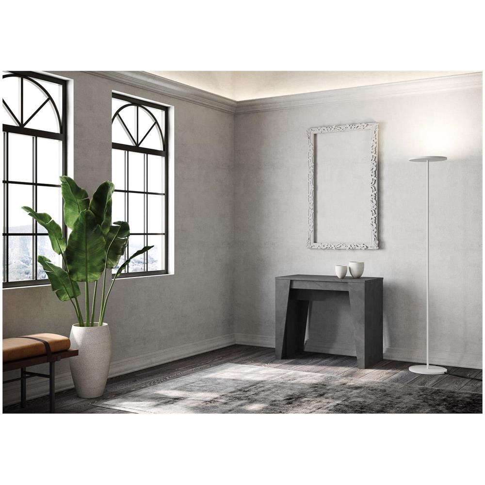 Consolle allungabile 90x48/308 cm Anvar antracite spatolato - Foto 2