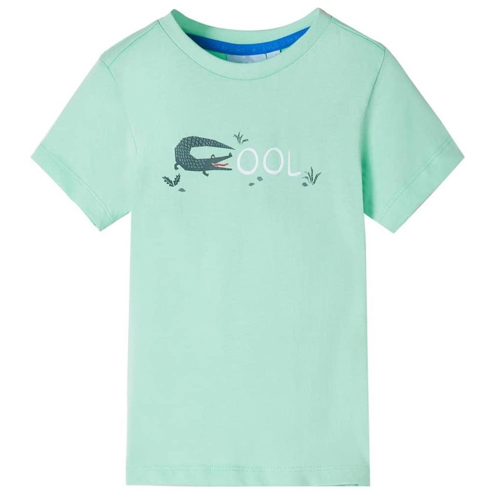 Maglietta da Bambino Maniche Corte Verde Chiaro 92 - Foto 1