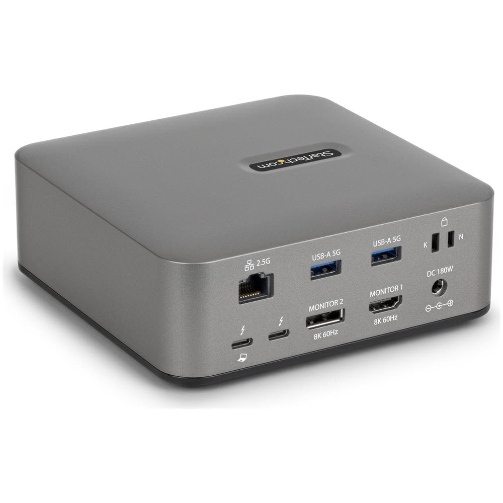 Docking Station Thunderbolt 5 Universale, Hub Multi-Display, 8K 60Hz o 4K 144Hz, Potenza di Banda 120Gbps, PD 140W, Ricarica Smartphone 30W, USB 10Gbps, LAN 2.5G - Foto 1