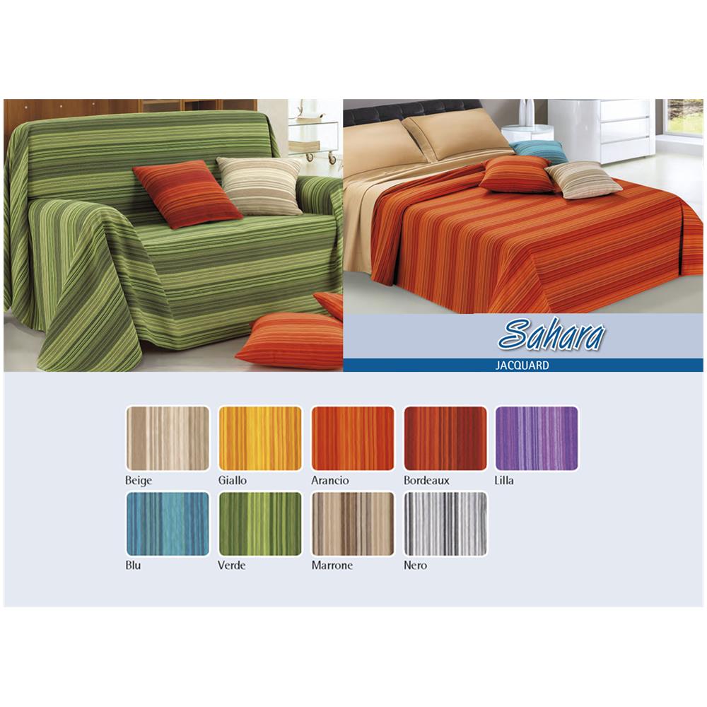 BIANCHERIAWEB Copritutto Disegno Kiara in Tinta Unita 180x260 Beige