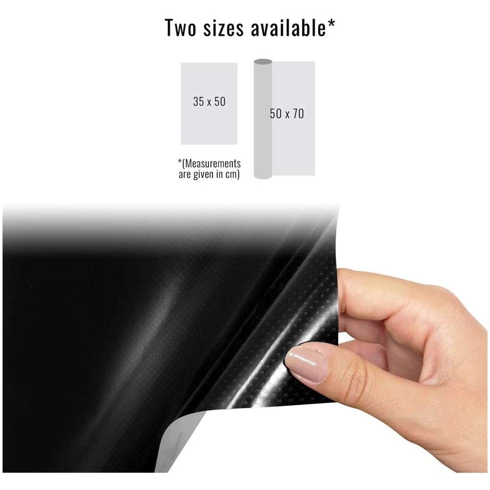 Pellicola Adesiva Per Wrapping Carbonio Alte Temperature, 50 X 70 Cm - Foto 2