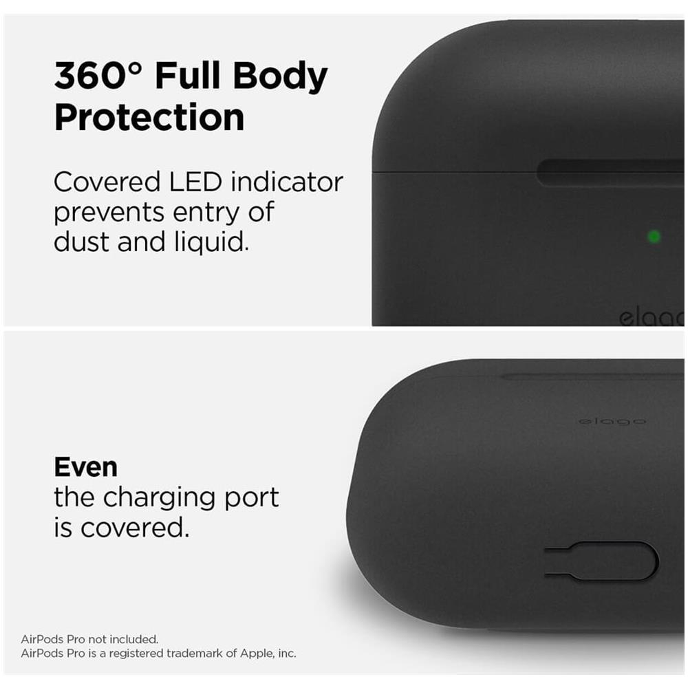 ELAGO - Copertura Del Silicone Airpods Pro Custodia Progettato Per Apple Airpods  Pro Case - 360 Di Tutto Il Corpo Di Protezione Led Visibile Custodia In  Silicone Premium Per Airpods Pro (nero) - ePRICE