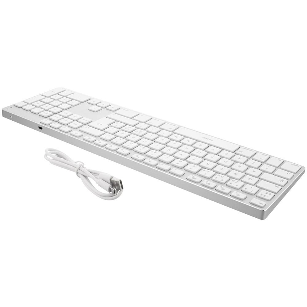 Tastiera Bluetooth Fullsize, Alluminio, Batteria Ricaricabile, - Foto 9