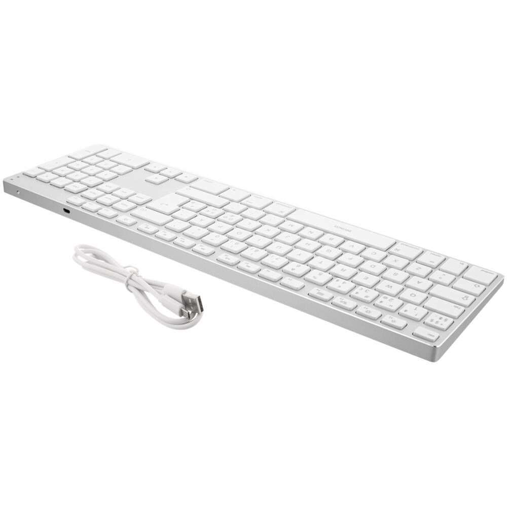 Tastiera Bluetooth Fullsize, Alluminio, Batteria Ricaricabile, - Foto 2