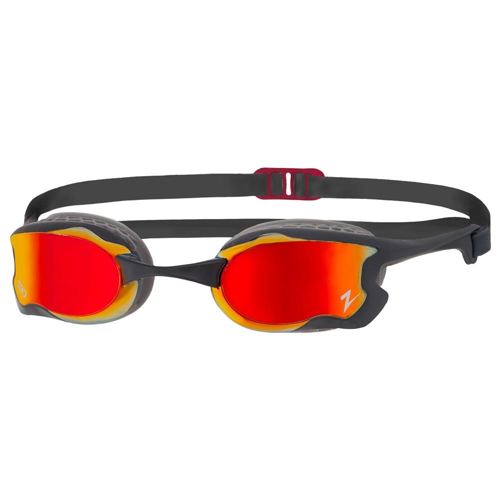 Goggle Color Raptor Hcb Mirror Regular Nero / grigio Specchiata Rosso - Foto 1
