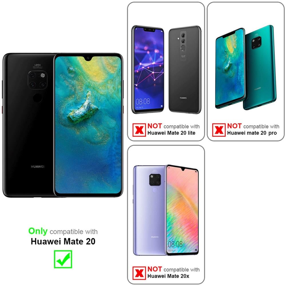 Custodia Compatibile Con Huawei Mate 20 In Classy Blu Scuro - Coperchio Protettiva Con Chiusura Magnetica, Funzione Stand E Tasca Per Le Carte - Foto 2