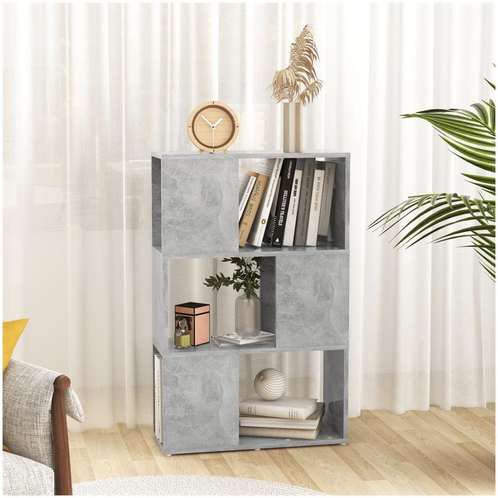 Libreria / divisorio Grigio Cemento 60x24x94 Cm In Truciolato - Foto 2