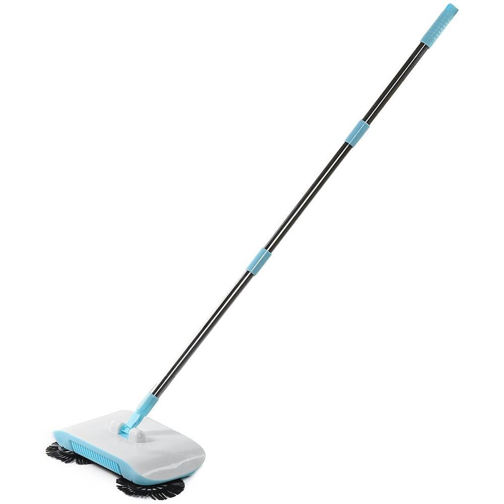 JUSTGREENBOX Mopping Macchina Spin Mano Spingere Spazzatrice 360 Spazzola Spazzatrice Strumento Regolabile Pavimento Cleaner Rosa CN11701