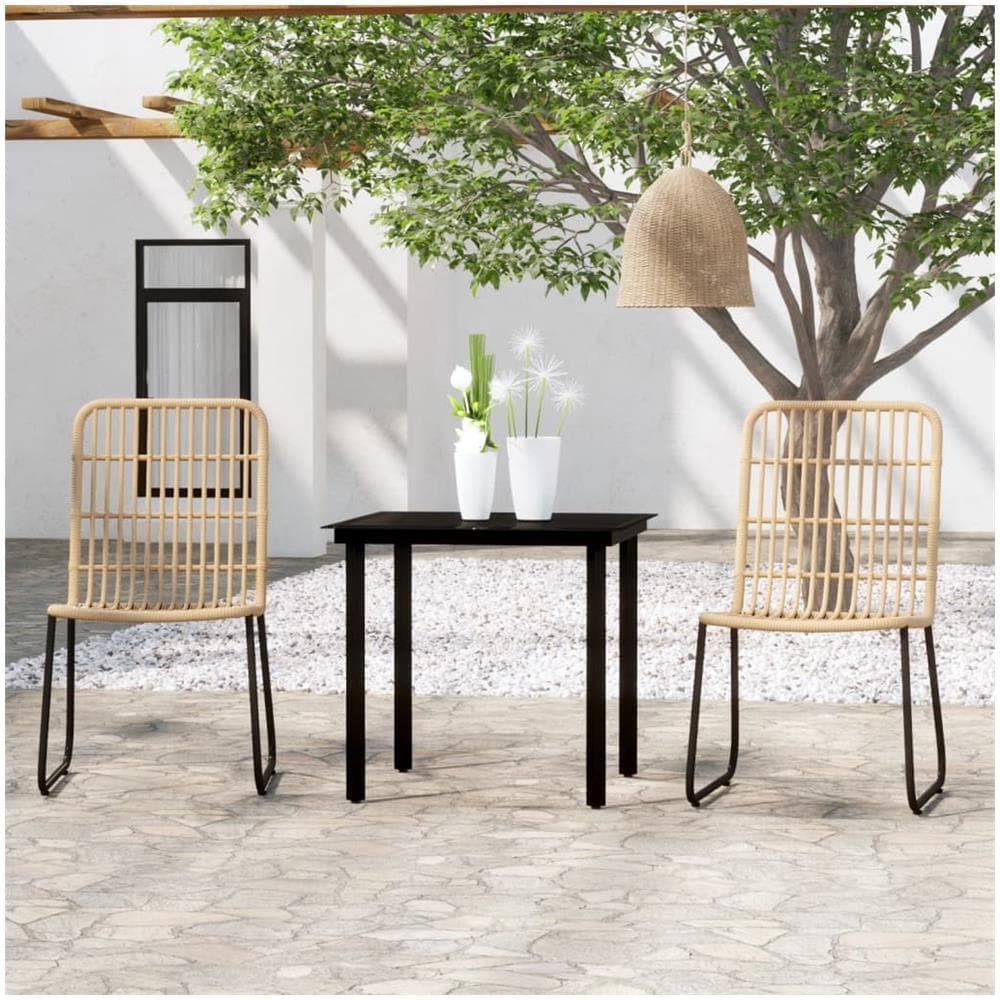 Set Mobili Da Pranzo Da Giardino 3 Pz Rovere - Foto 1