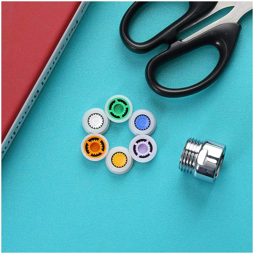 Inserti A Risparmio Idrico Per Soffione Doccia, Confezione Da 6 Con Adattatore - Foto 2