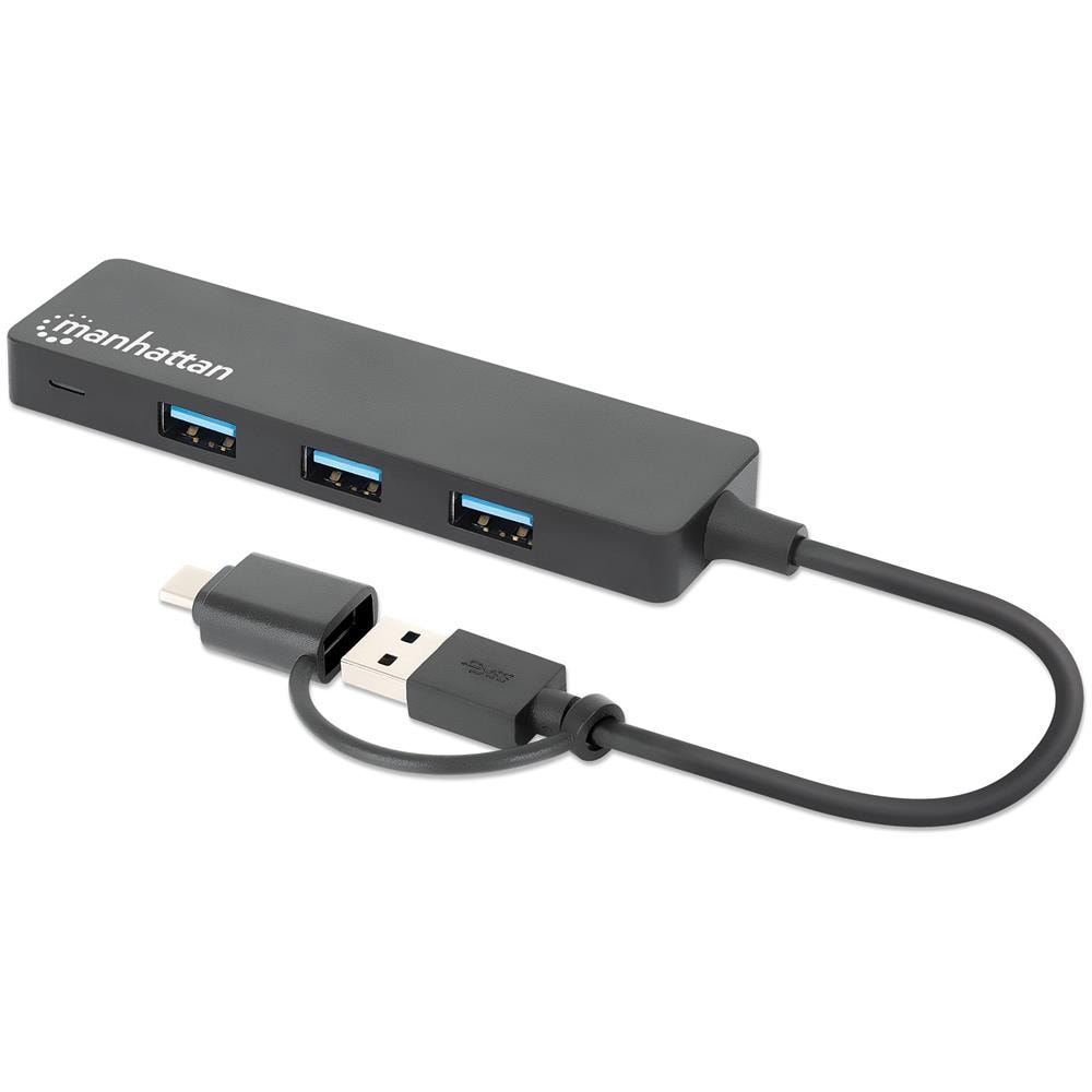 Hub Usb 3.2 Gen1 4 Porte Combo Usb-a E Usb-c - Foto 3
