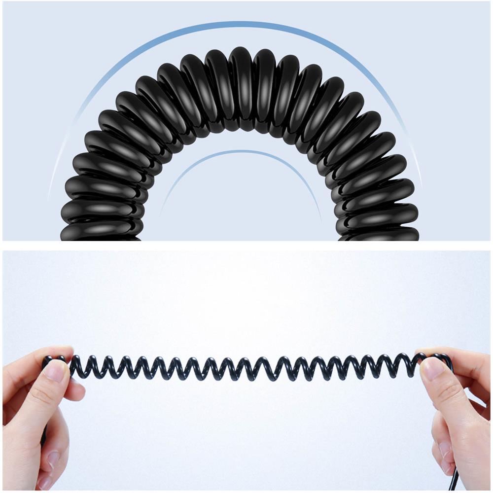 Caricabatterie Da Auto 2x Usb E Cavo 3 In 1 Potenza 33w Wekome Nero - Foto 5