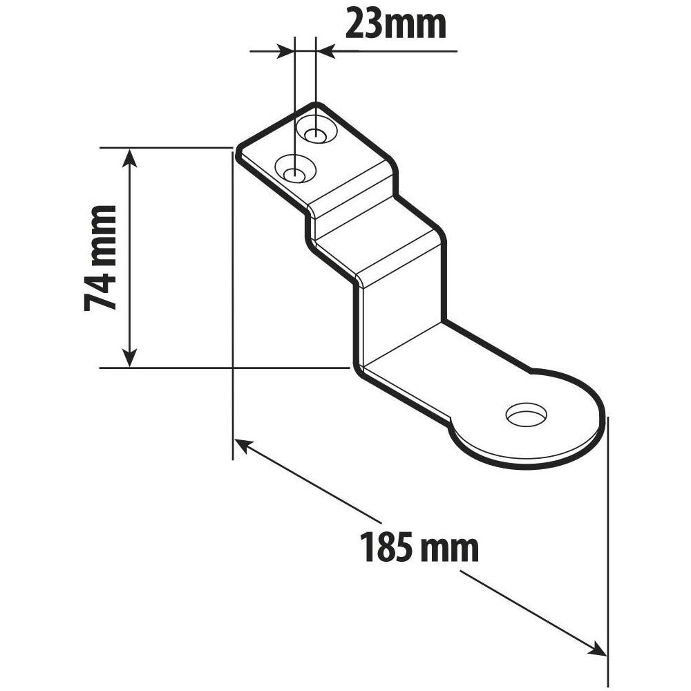Staffa Per Antenna Cb, Versione Corta - Compatibile Per Man Tga (03/99>05/10) - Man Tgl (05/05>10/21) - Man Tgm (10/05>10/21) - Man Tgs (09/07>10/21) - Man Tgx (09/07>10/21) - Foto 2