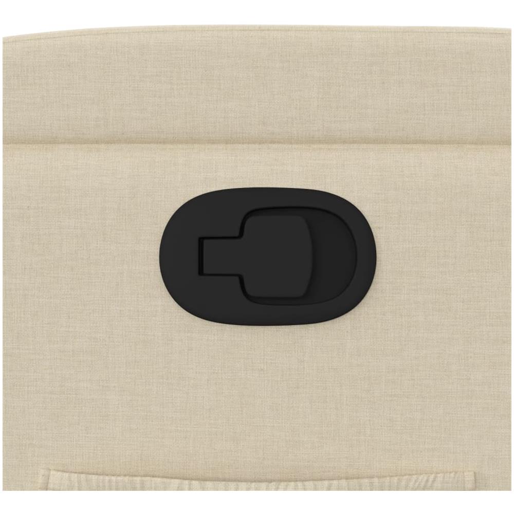 Poltrona Reclinabile In Tessuto Crema - Foto 9