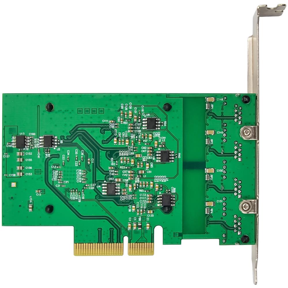Scheda di rete Quad Gigabit 4x RJ45 2,5 Gb /s Interfaccia PCIe x4 incl - Foto 5