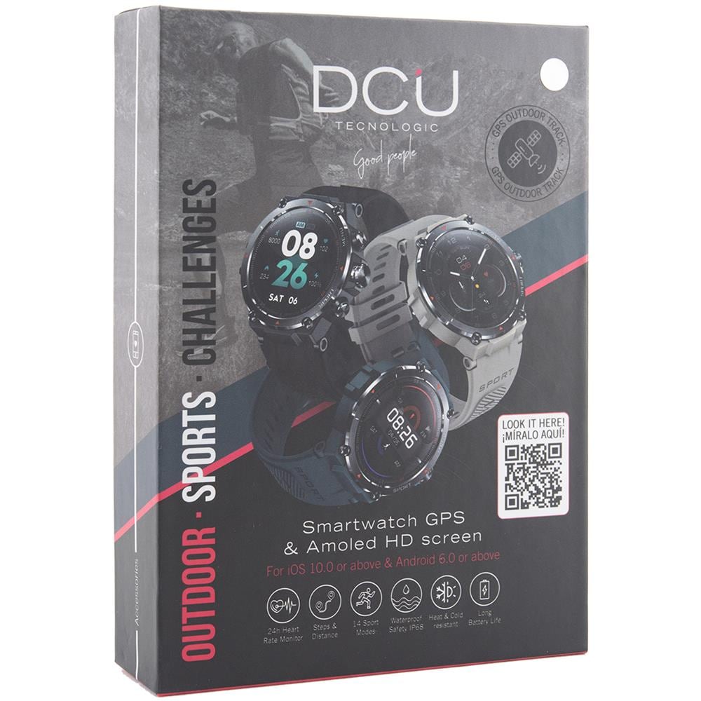 34157081 smartwatch e orologio sportivo 3,3 cm (1.3") AMOLED 26 mm Digitale 360 x 360 Pixel Touch screen Nero GPS (satellitare) - Foto 2