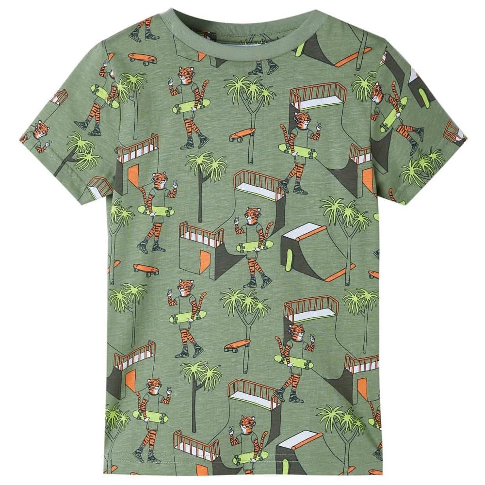 Pigiama Bambino Maniche Corte Cachi Chiaro 128 - Foto 2