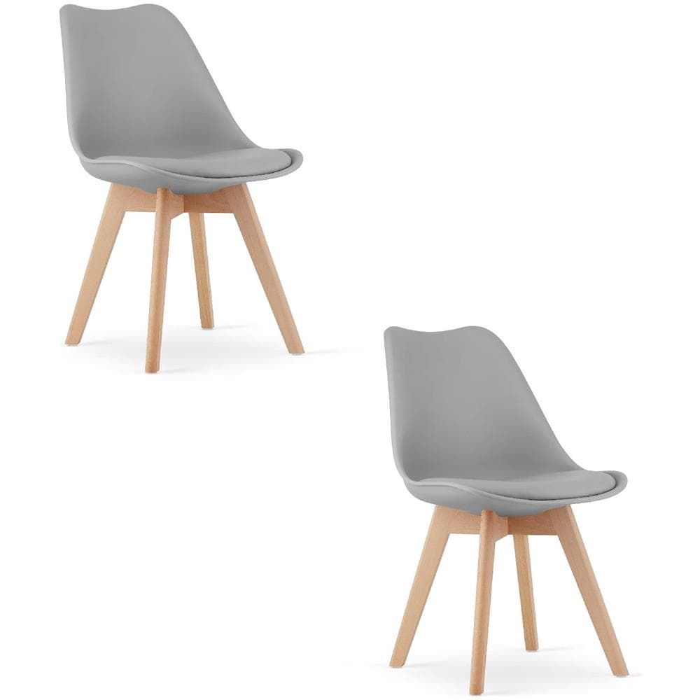 Sedie RIKX grigie per sala da pranzo /soggiorno x 2 - Foto 1