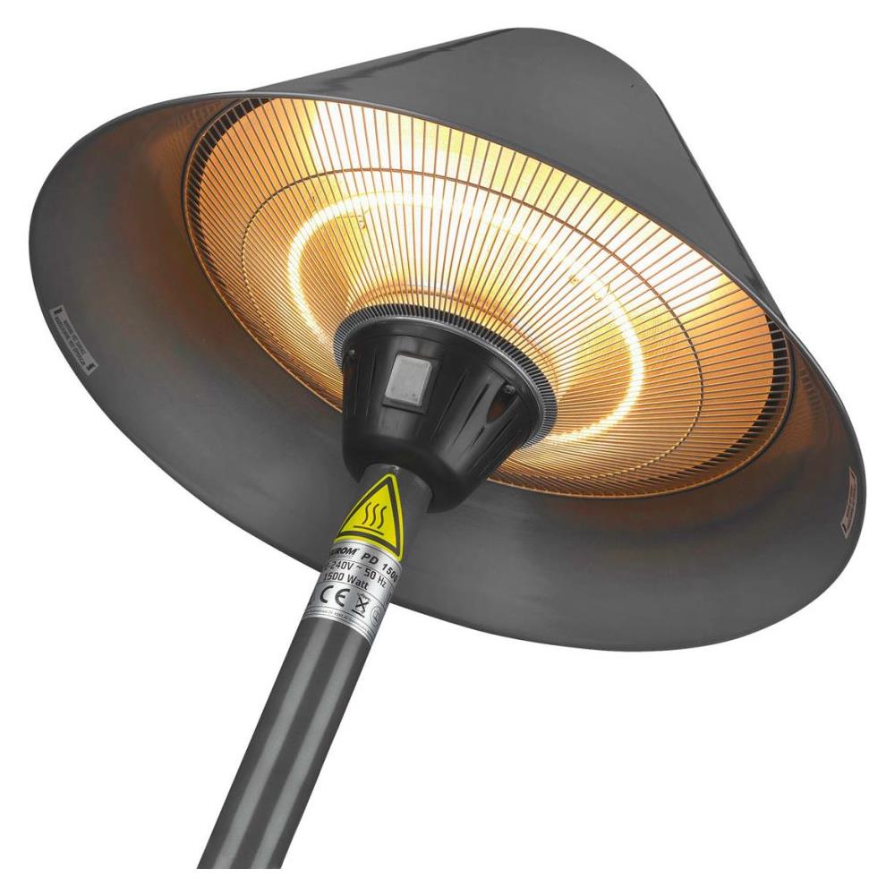 Riscaldatore Da Patio Pd1500 Grigio Scuro 1500 W 333299 - Foto 10