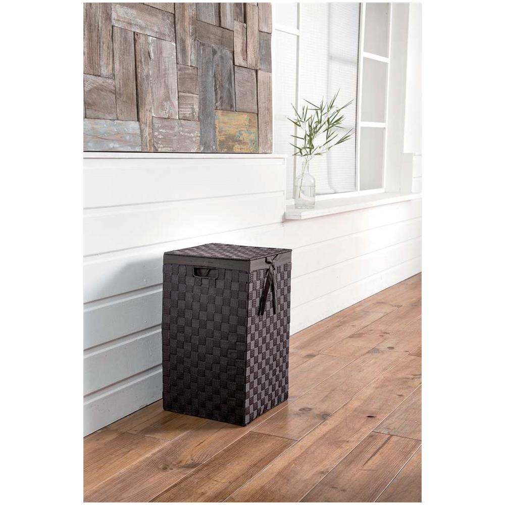 Cesto Portabiancheria Quadrato Stan Cioccolato - Foto 1