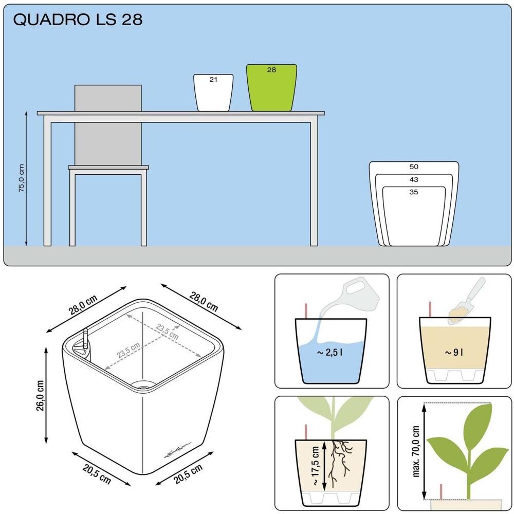 Fioriera QUADRO LS 28 ALL-IN-ONE Carbone 16143 - Foto 7