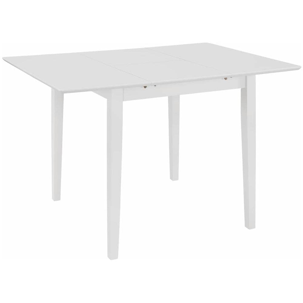 Tavolo Da Pranzo Estensibile Bianco (80-120) x80x74 Cm In Mdf - Foto 1
