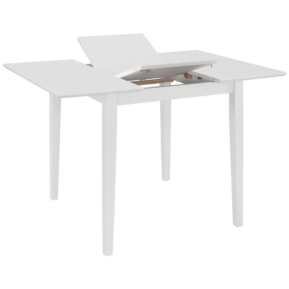 Tavolo Da Pranzo Estensibile Bianco (80-120) x80x74 Cm In Mdf - Foto 2