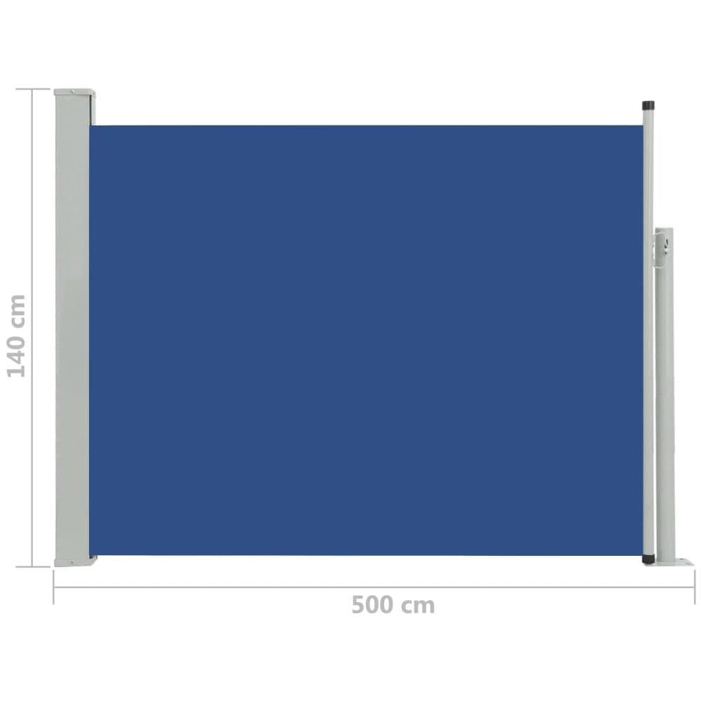 Tenda Laterale Retrattile Per Patio 140x500 Cm Blu - Foto 14