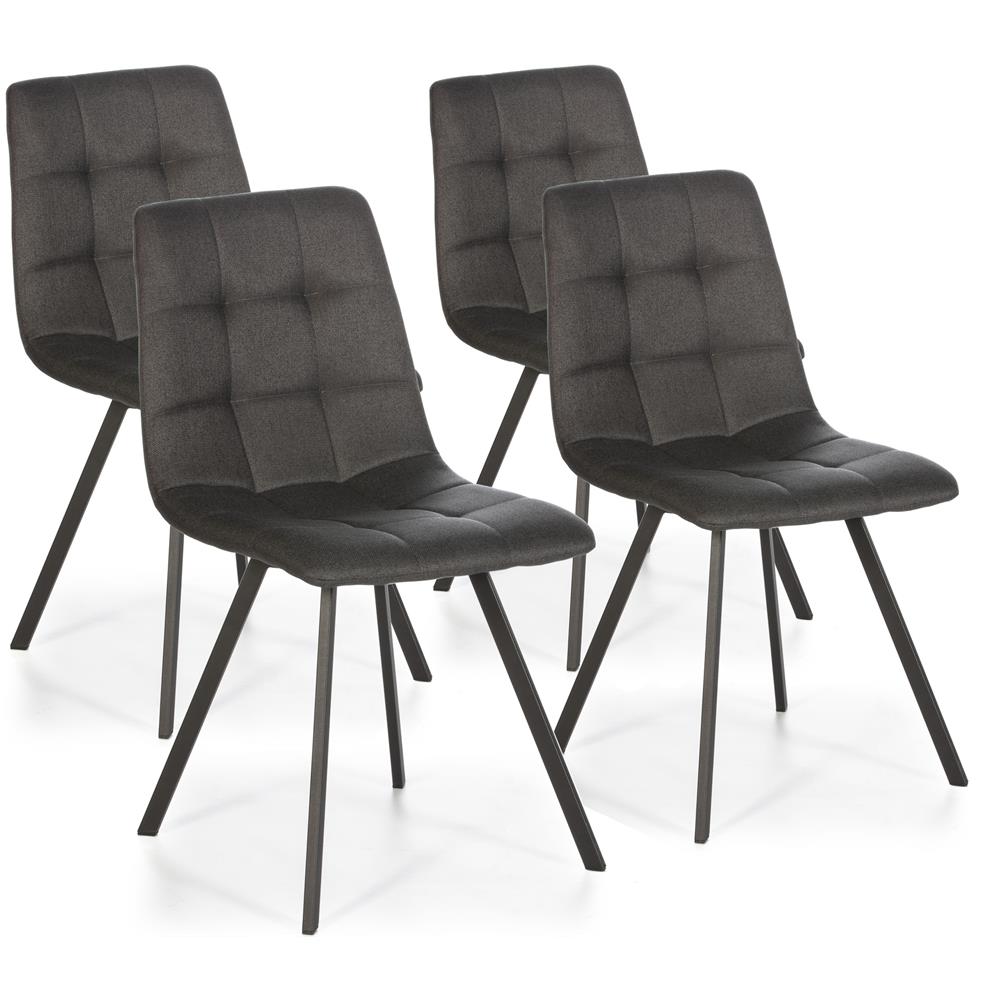 Set di 2 sedie Mila grigio scuro - Foto 1