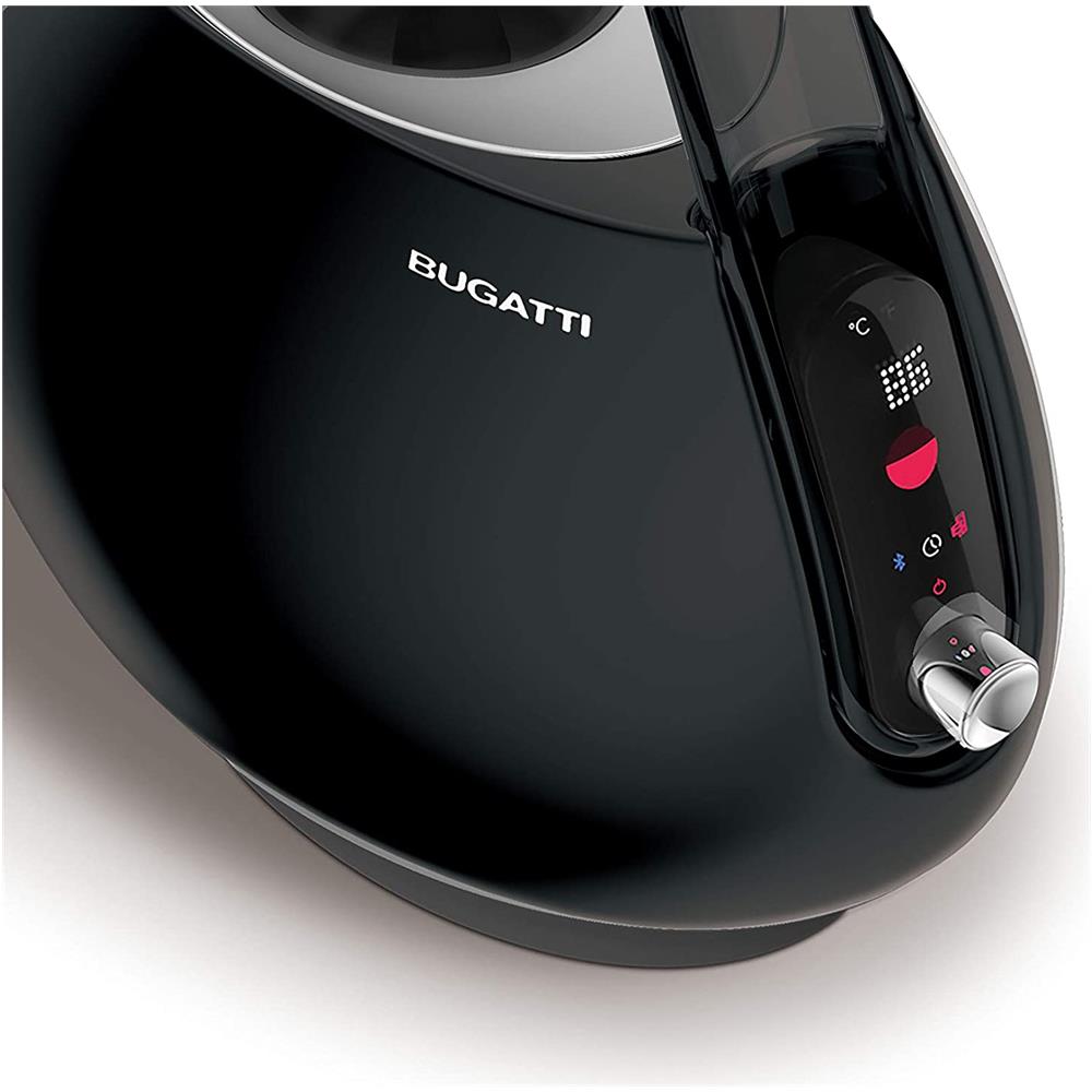 Jacqueline - Bollitore Elettronico Nero Con Manico Trasparente Fumè - Foto 2